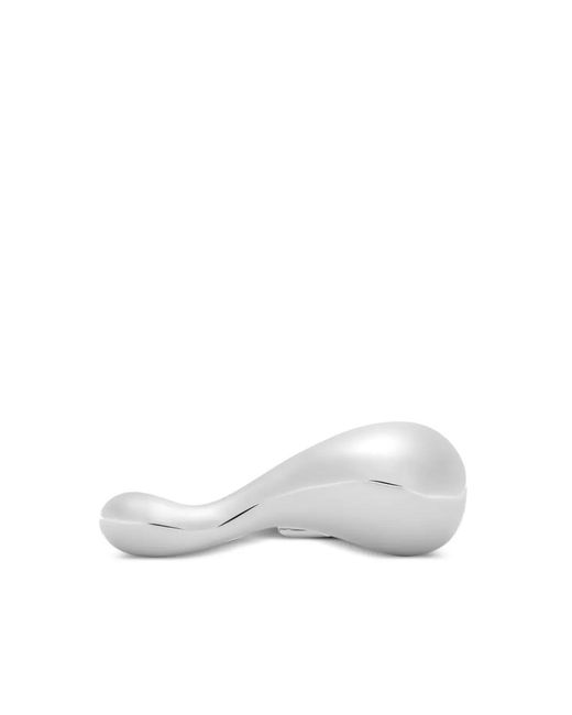 Courreges White Finger Metal Ring
