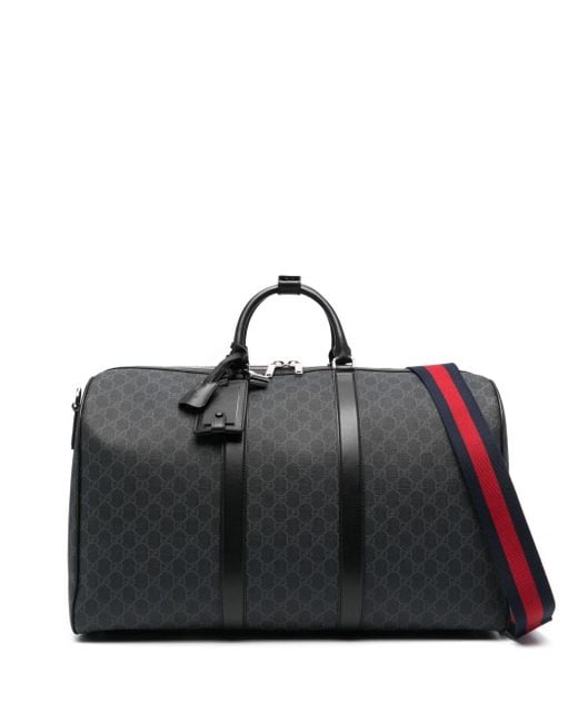 Gucci Black Gg Supreme Canvas Holdall for men