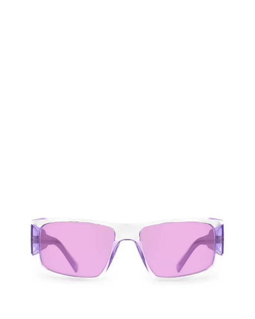 DKNY Purple Rectangle-Frame Sunglasses