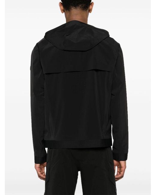 Moncler Black Kurz Hooded Lightweight Jacket for men