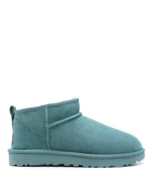 Ugg Blue Classic Ultra Mini Suede Boots
