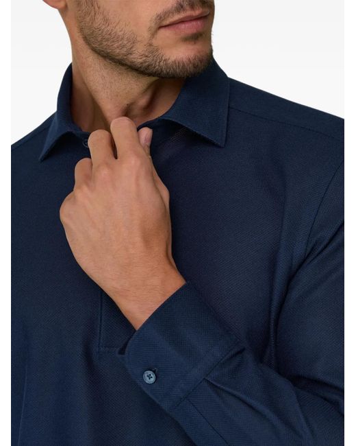 Boggi Blue Sakura Polo for men