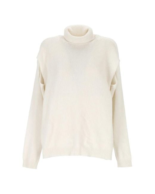 FEDERICA TOSI White Roll-Neck Sweater