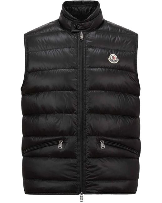 Gilet Gui di Moncler in Black da Uomo