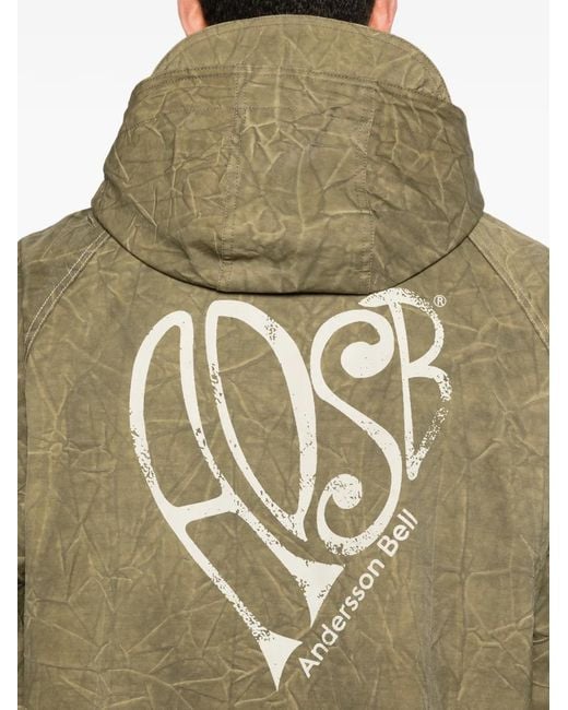 ANDERSSON BELL Green Tie-Dye Flap-Pocket Jacket