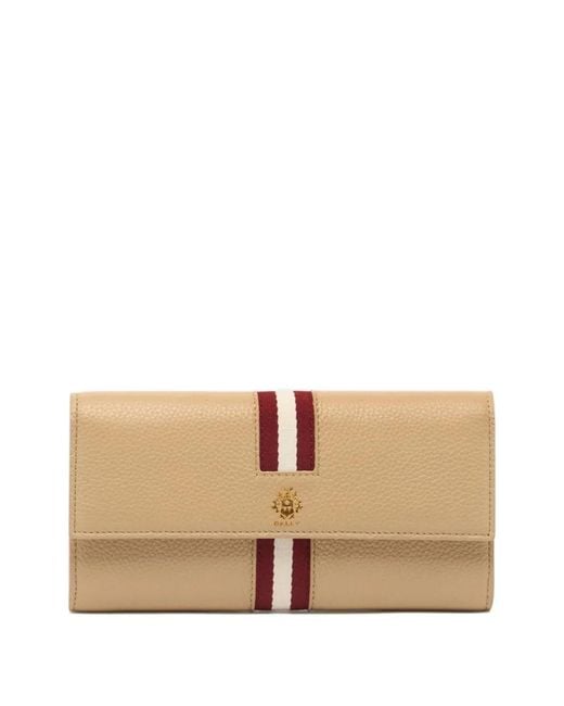 Bally Natural Hera Grained Leather Wallet