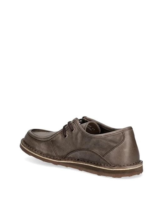 Fly London Brown Moc-Toe Boat Shoes for men