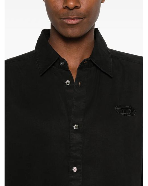DIESEL Black Buttoned Shirt for men
