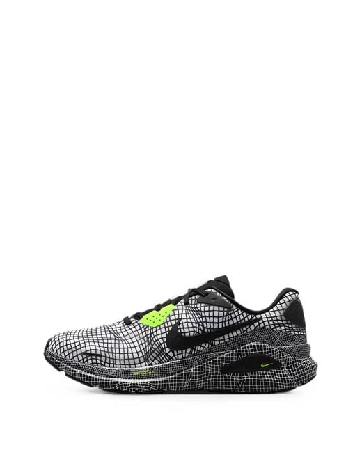 Nike Black Structure 26 Grid-Print Sneakers for men