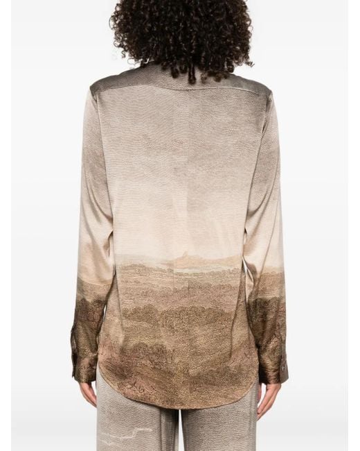 Pierre Louis Mascia プリント シャツ Natural