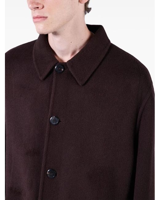 Prada Brown Cashmere Overcoat for men