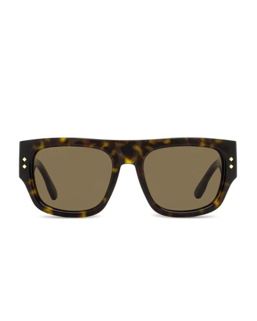 Gucci Brown Gg1262 Rectangular-Frame Sunglasses for men