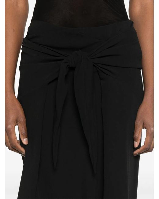 Rick Owens Black Strutter Midi Skirt