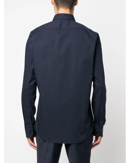 Boss Blue Kent Slim-Fit Shirt for men
