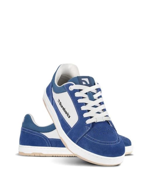Barebarics Blue Legend Panelled Perforated Sneakers