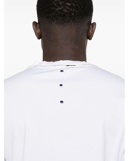 Premiata White Athens Logo-print T-shirt for men