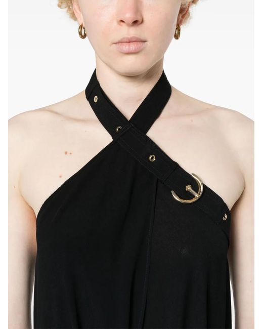 Pinko Black Tantalo Halterneck Top