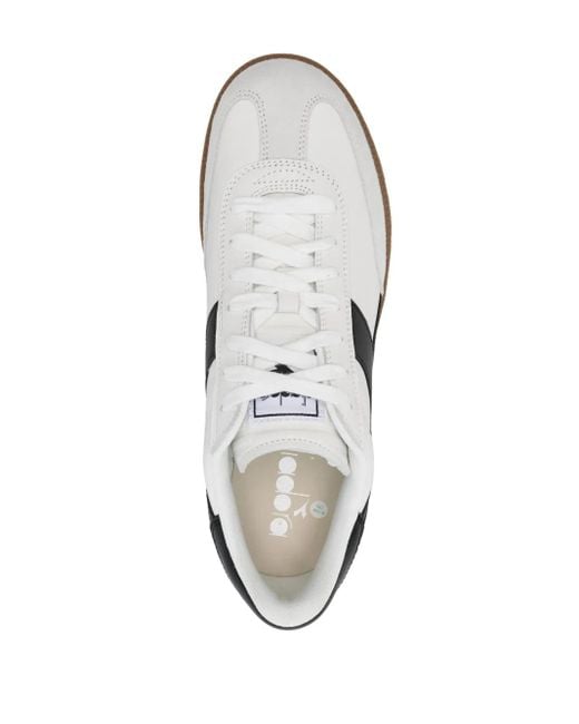 Diadora White Leather Sneakers