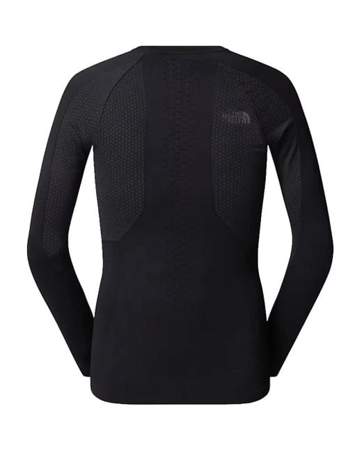 The North Face Blue Textured Long-Sleeve T-Shirt for men