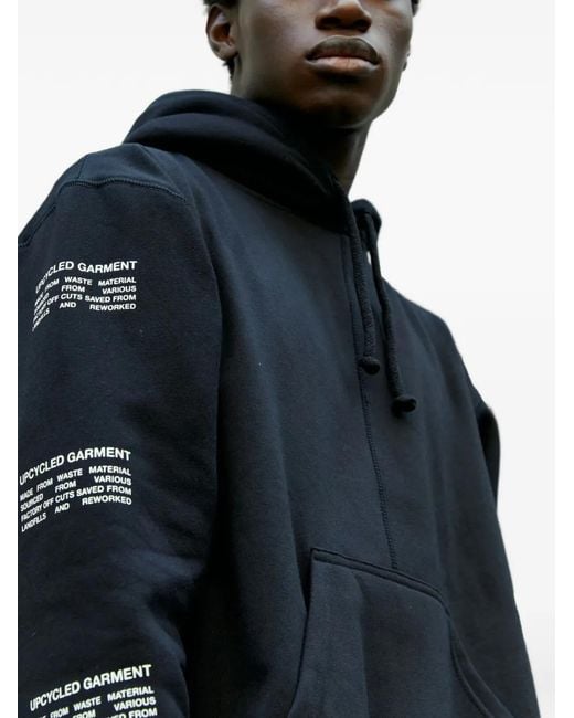 Space Available Black Plant Based Graphic-Print Hoodie