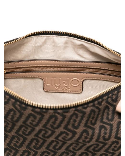 Liu Jo Black Medium Jacquard Shoulder Bag