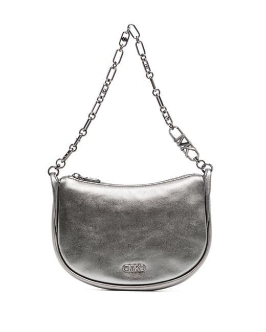 Michael Kors Small Kendall Leather Shoulder Bag in Grey Lyst UK
