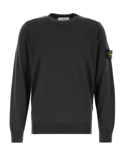 Stone Island Pullover Mit Logo-Patch in Gray für Herren