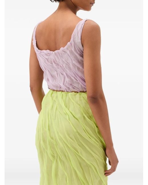 Versace Pink Pleated Top