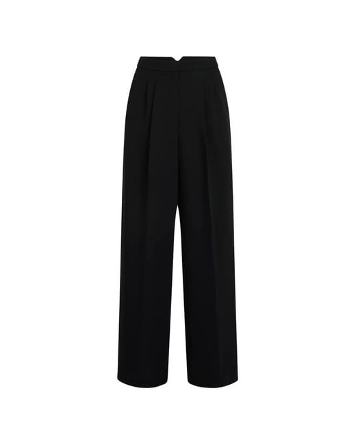 Karl Lagerfeld Black Karl Studio Wide-Leg Pants