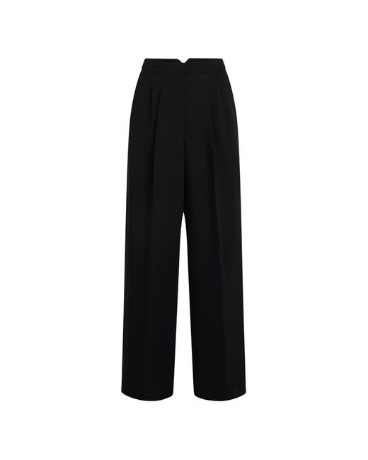 Karl Lagerfeld Black Studio Wide-Leg Trousers