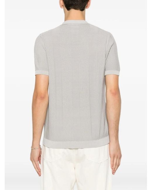 Jeordie's Gray Polo-Collar T-Shirt for men