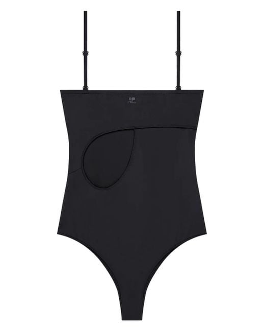 Courreges Loop ワンピース水着 Black