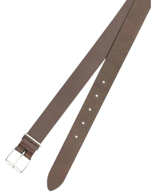 Andersons White Leather Belt for men