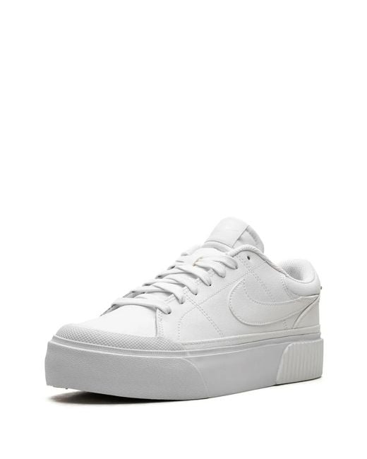 Nike White Court Legacy Lift "Triple" Sneakers