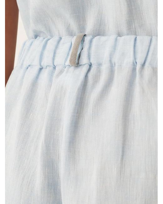 Fabiana Filippi White Elasticated Pocket Trousers