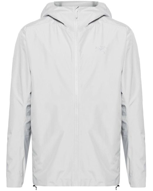 Arc'teryx White Solano Hooded Hybrid Jacket - Men's - Polyester/polytetrafluoroethylene (ptfe)/nylon for men