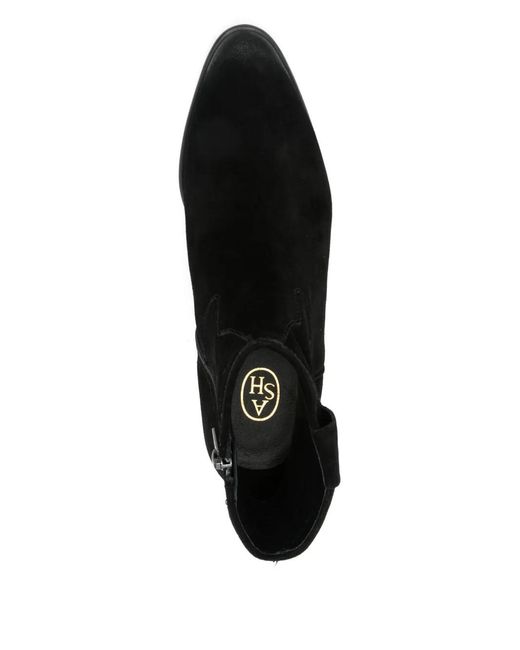 Ash Black 50Mm Suede Ankle Boots