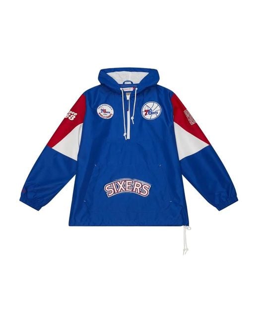 Mitchell & Ness Blue Nba 76Ers Sport Jacket for men