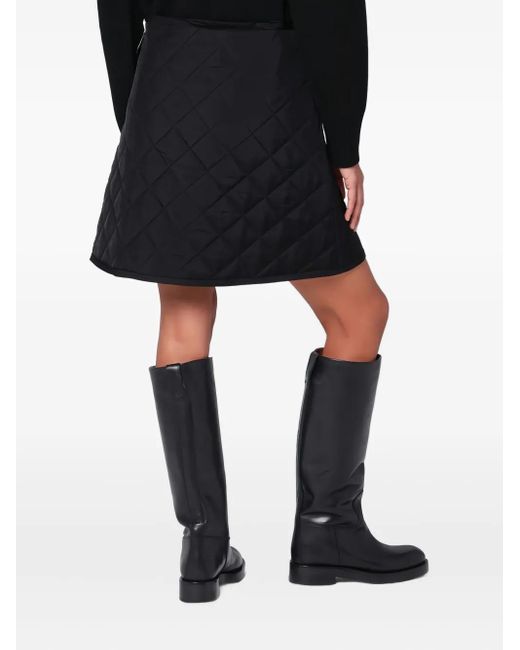 Jil Sander Gewatteerde Mini-Rok in het Black