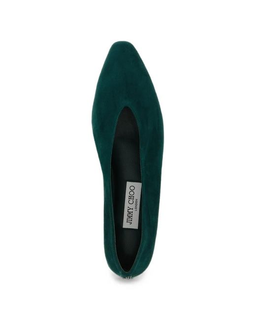 Jimmy Choo Green Margot Ballet Flats