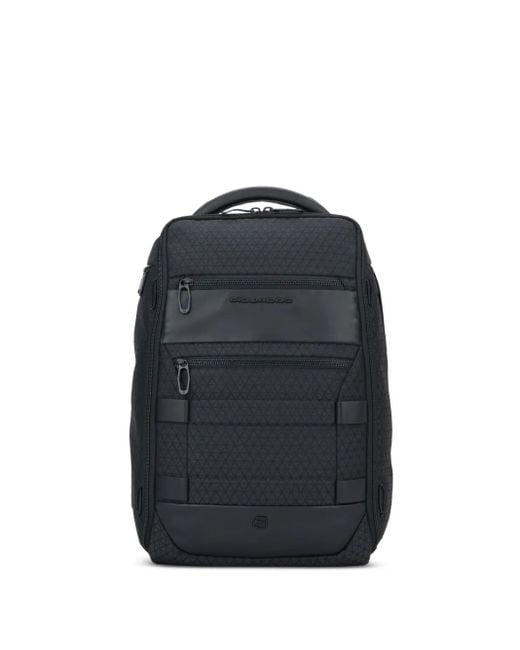 Sac À Dos Zippé À Empiècements Piquadro en coloris Black