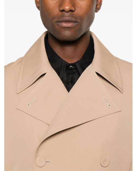 Jil Sander Natural Wool Trench Coat for men