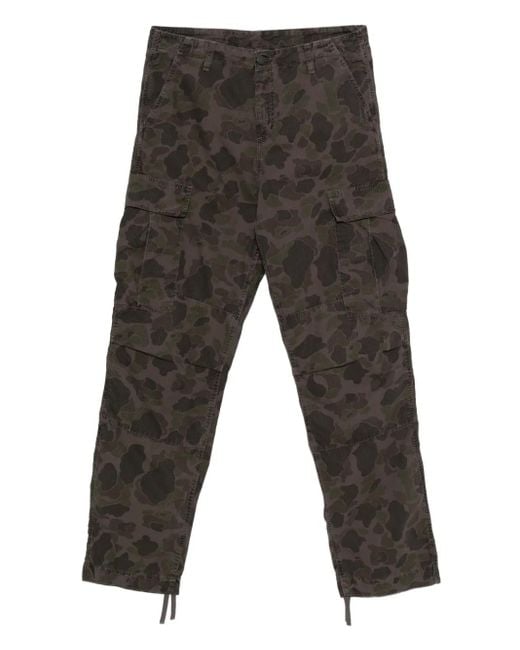Carhartt Gray Duck Cargo Trousers for men