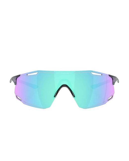 Oakley Blue Shield-Frame Sunglasses