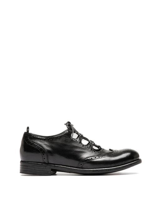 Officine Creative Black Calixte 079 Derby Shoes