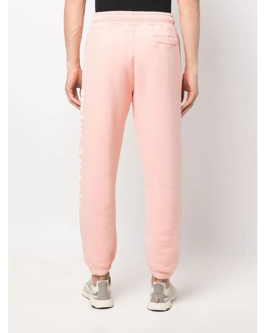 Palm Angels Jogginghose Mit Logo-Print in Pink für Herren