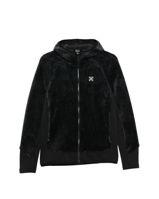 Montura Black Veste En Maille Gaufrée À Capuche for men