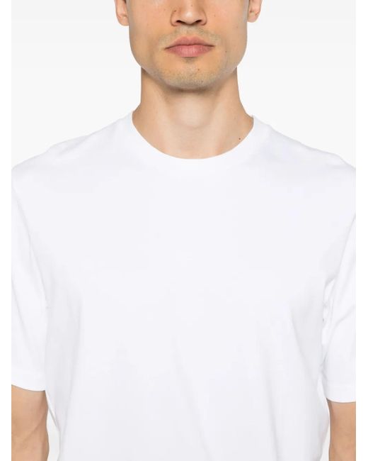 Orlebar Brown White Cotton Jersey T-Shirt for men