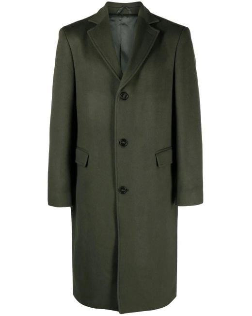 Officine Generale Einreihiger Sirius Mantel in Green für Herren