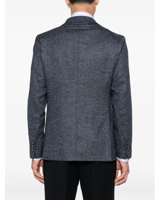 Tagliatore Blue Two-Button Jacket for men